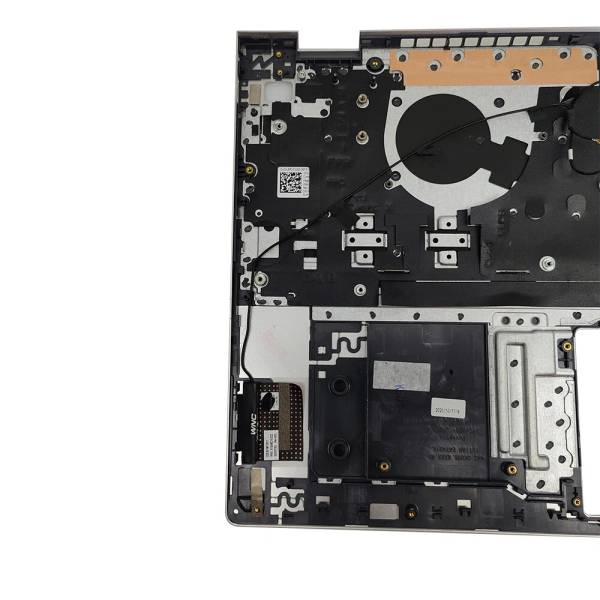 Carcasa superioara cu tastatura palmrest Laptop, Dell, Inspiron 15 5501, P102F, P102F001, 6XCC3, 06XCC3, 442.0KU05.0002-1, iluminata, argintie, layout US