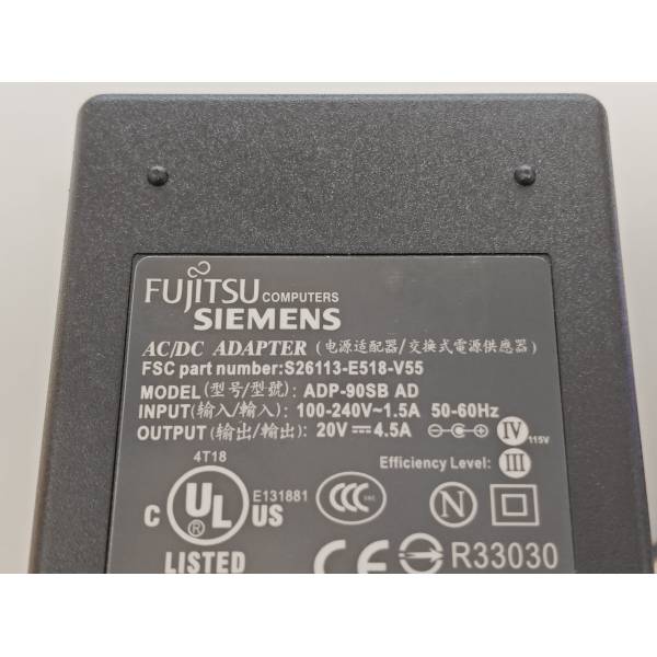 Incarcator Laptop, Fujitsu, Siemens ADP-90SB AD, S26113-E518-V55, 20V, 4.5A, 90W, mufa 5.5x2.5mm