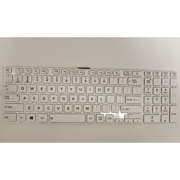 Tastatura Laptop, Toshiba, Satellite U55-A, alba, layout US