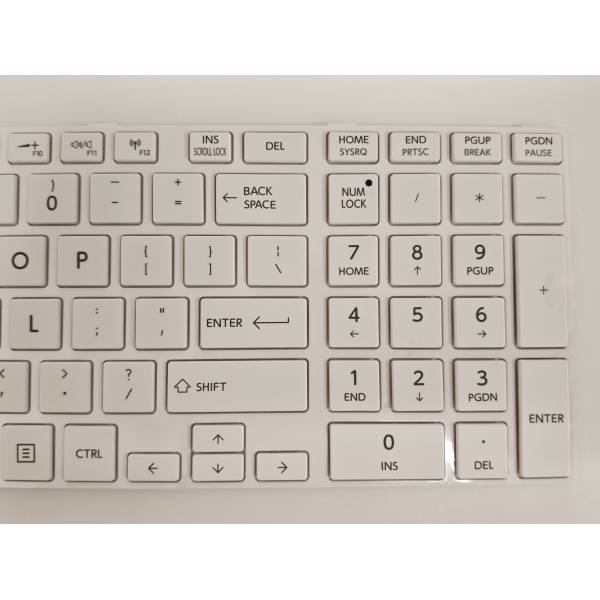 Tastatura Laptop, Toshiba, Satellite M50-A, alba, layout US