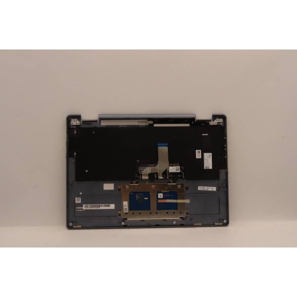 Carcasa superioara cu tastatura palmrest Laptop, Lenovo, Yoga 7 14IAL7 Type 82QE, 5CB1J02450, AM2E4000E10L, EL2E4000C00, iluminata, Stone Blue, layout US