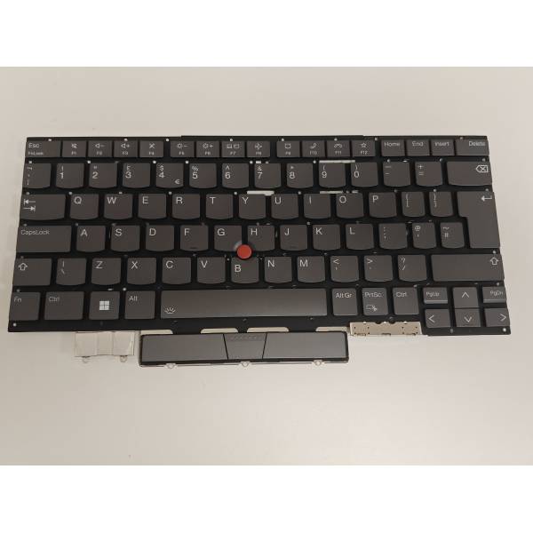Tastatura Laptop, Lenovo, ThinkPad X1 Yoga 6th Type 20XY, 20Y0, iluminata, gri, layout UK