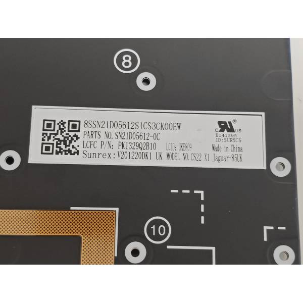 Tastatura Laptop, Lenovo, ThinkPad X1 Yoga 6th Type 20XY, 20Y0, iluminata, gri, layout UK