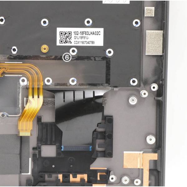 Carcasa superioara cu tastatura palmrest Laptop, Lenovo, ThinkPad X1 Yoga 4th Type 20QF, 20QG, 20SA, 20SB, 5M10V24917, 5M10V24953, AM1AF000C00, iluminata, Iron Grey, layout US