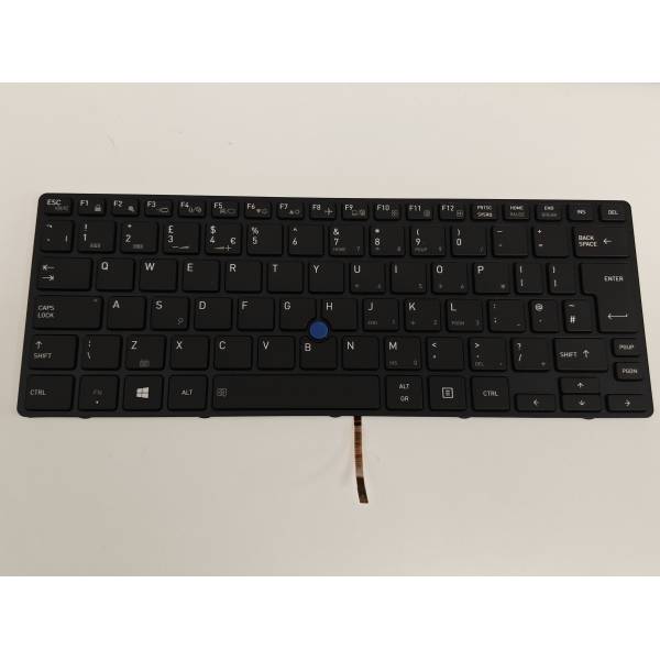 Tastatura Laptop, Toshiba, Tecra X40-D, X40-E, iluminata, neagra, layout UK