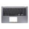 Carcasa superioara cu tastatura palmrest Laptop, Asus, VivoBook 15 K530F, K530FN, 90NB0I94-R32UK0, 13NB0IA4AP0321, FBXKJ006010, X530UA-1D, iluminata, gri, layout US/UK