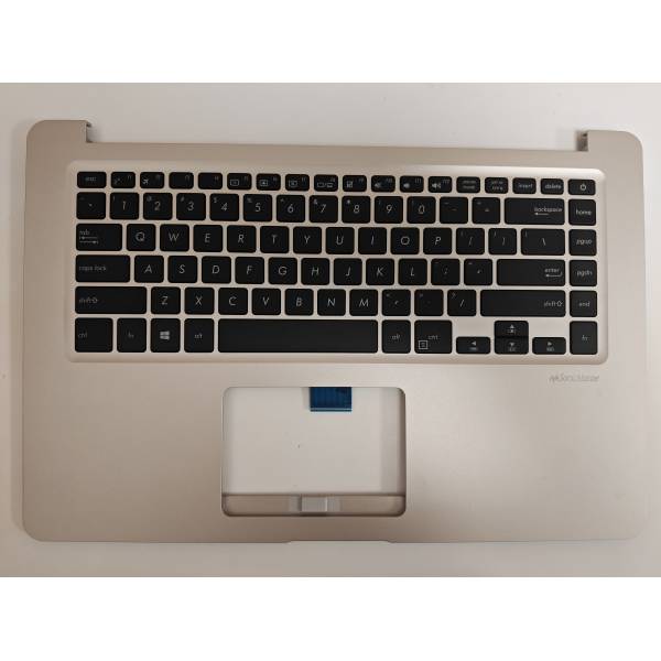 Carcasa superioara cu tastatura palmrest Laptop, Asus, VivoBook 15 R520U, R520UA, R520UF, R520UN, R520UQ, R520UR, 90NB0GS1-R31590, 39XKGTCJN00000ZA, aurie, layout US