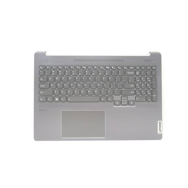 Carcasa superioara cu tastatura palmrest Laptop, Lenovo, IdeaPad 5 Pro 16IAH7 Type 82SK, 5CB1J08850, HQ20721720000, HQ20901841000, S570C-B, iluminata, Storm Grey, layout US