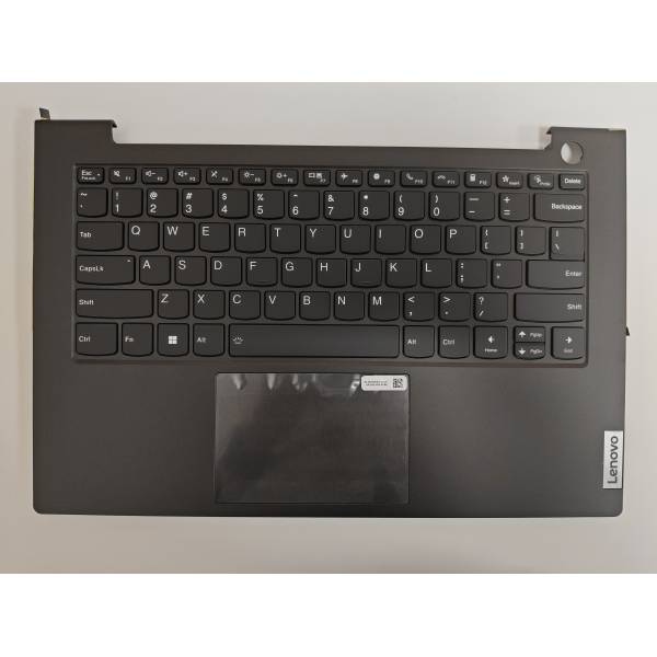 Carcasa superioara cu tastatura palmrest Laptop, Lenovo, ThinkBook 14 G4 IAP Type 21DH, 5CB1B08027, AP36R000150, ET2XD000200, ET2XD000900, neagra, iluminata, layout US
