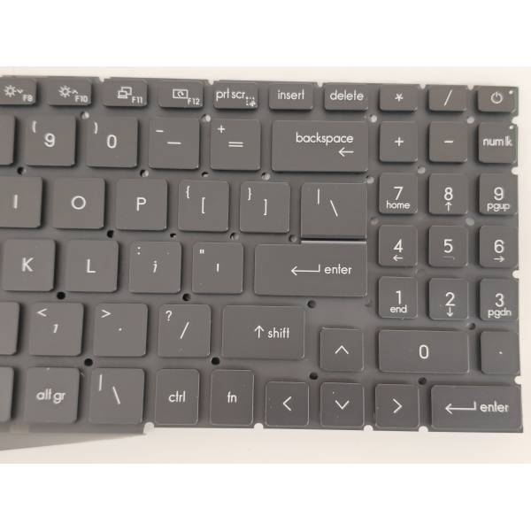 Tastatura Laptop Gaming, MSI, Sealth 16 AI Studio A1VFG, A1VGG, MS-15H4, iluminata, RGB Per Key, 40 pini, neagra, layout US