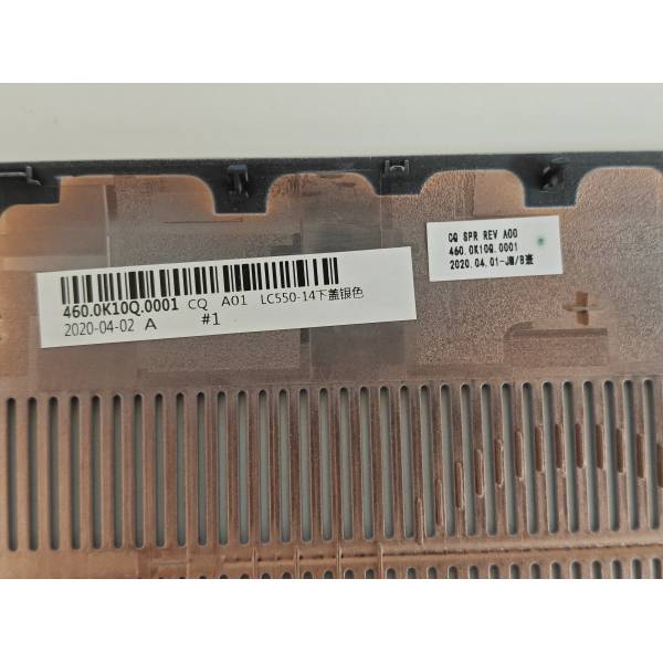 Carcasa inferioara bottom case Laptop, Lenovo, IdeaPad Flex 5-14IIL05 Type 81X1, 81WS, 460.0K10Q.0001, argintiu