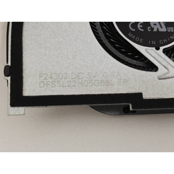 Cooler procesor Laptop Gaming, Asus, TUF A16 FA608U, FA608UH, FA608UM, FA608UP, 13NR0K90P01021, DFS5L22H05G86L, FSQ8, F24302, DQ5D587F009, 5V, 0.8A, CPU