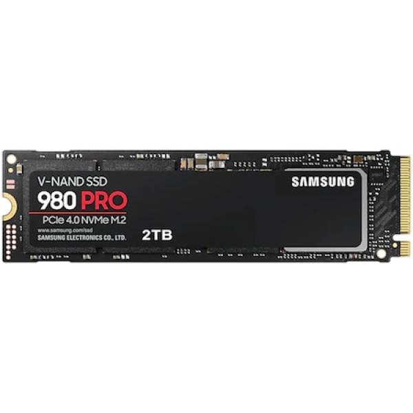 Solid State Drive (SSD) Samsung 980 PRO, 2TB, PCIe Gen 4.0 x 4, NVMe M.2 2280, MZ-V8P2T0BW, 7000 MB/s, 5100 MB/s, Laptop/Desktop