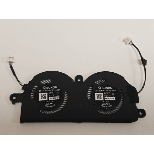 Set coolere Laptop, Dell, XPS 13 9380, P82G, P82G002, 980WH, 0980WH, EG50040S1-CP91-S9A, 5V, 0.27A