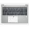 Carcasa superioara cu tastatura palmrest Laptop, HP, EliteBook 665 G11, N95987-001, 3AD520000, 3BD520000, iluminata, argintie, layout US