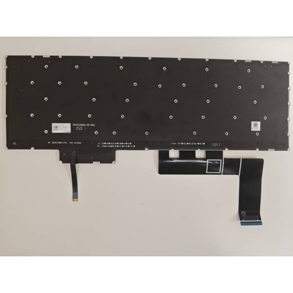 Tastatura Laptop, Lenovo, Legion Pro 5 16ADR10 Type 83LT, iluminata, conector 4 pini, alba, layout US