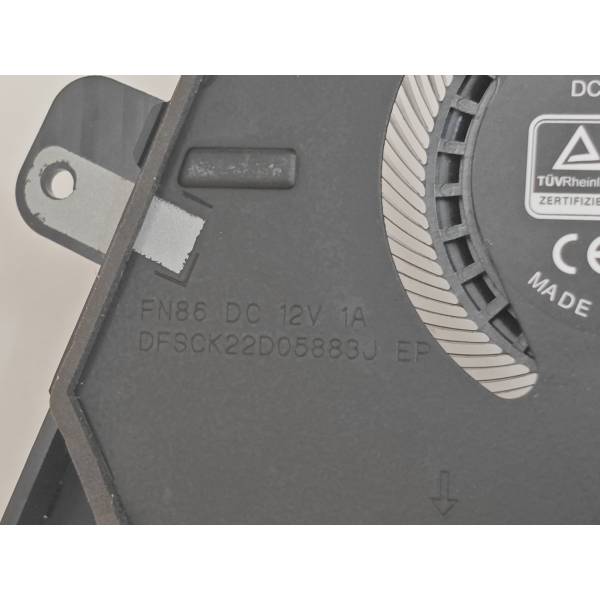 Cooler procesor Laptop Gaming, Asus, ROG Zephyrus G15 GA551Q, GA551QS, 13NR04N0P02011, DFSCK22D05883J-FN86, 6033B0091201, 12V, 1A, CPU