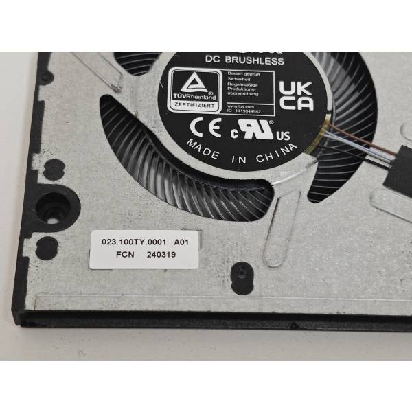 Cooler Laptop 2-in-1, Dell, Latitude 3340, P168G, P168G001, PKD9P, 0PKD9P, DFS5K12B15E6AE-FQ72, 023.100TY.0001, NB700805HHT4B01F52, 023.100TY.0011, 5V, 0.5A