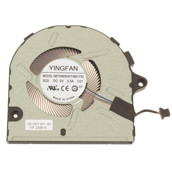 Cooler Laptop 2-in-1, Dell, Latitude 3340, P168G, P168G001, PKD9P, 0PKD9P, DFS5K12B15E6AE-FQ72, 023.100TY.0001, NB700805HHT4B01F52, 023.100TY.0011, 5V, 0.5A