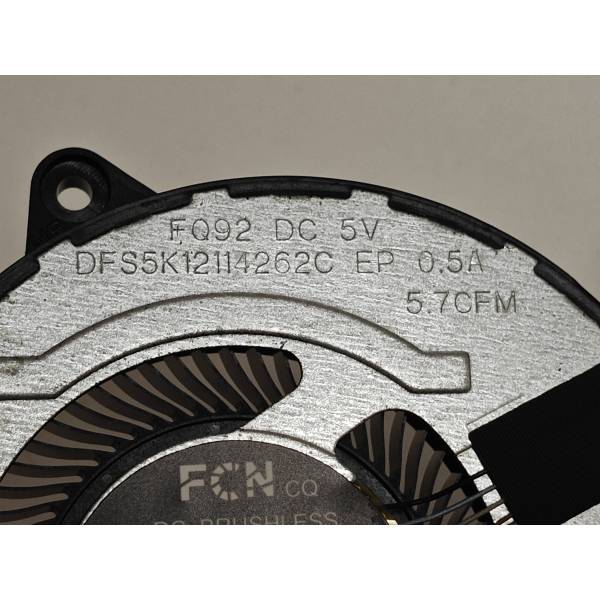 Cooler procesor Laptop, Dell, Inspiron 16 Plus 7630, P125F, P125F004, WMXW4, 0WMXW4, DFS5K12114262C-FQ92, 023.100U1.0001, B6008ASHNF2200TN, 023.100U1.0011, pentru RTX3050/4050, 5V, 0.5A, CPU