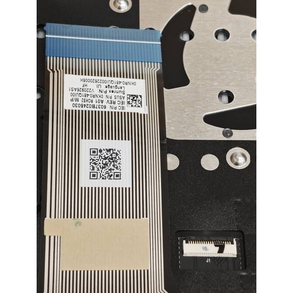 Carcasa superioara cu tastatura palmrest Laptop, Gaming, Asus, ROG Strix G16 G614J, G614JI, G614JIR, G614JU, G614JV, G614JVR, G614JZ, G614JZR, 90NR0D82-R34UI0, 13NR0D82P03011, 6070B2157702, G614JY-2G, iluminata, RGB Per Key, 20 pini, layout US