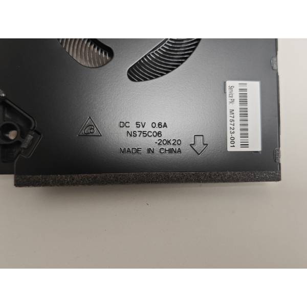 Cooler placa video Laptop Gaming, HP, M75723-001, NS75C06-20K20, 60W, 5V, 0.6A, 3.00W, GPU