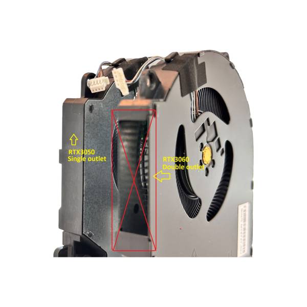 Cooler placa video Laptop Gaming, HP, M75723-001, NS75C06-20K20, 60W, 5V, 0.6A, 3.00W, GPU