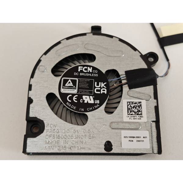 Cooler procesor Laptop, Vostro 5325, P156G, P156G001, 3XMFX, 03XMFX, DFS1503058N0T-FP5Q, 023.100QH.0001, 5V, 0.50A, CPU