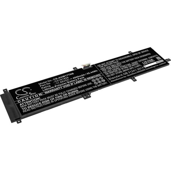 Baterie compatibila Laptop, Asus, ProArt StudioBook Pro 17 W700G, W700G1T, W700G2T, W700G3T, W700G3P, W700GV, 0B200-03360300, CS-AUW177NB, C31N1834, 3ICP4/58/134, 11.55V, 4800mAh, 55.44Wh