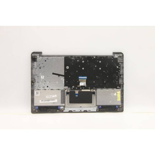 Carcasa superioara cu tastatura palmrest Laptop, IdeaPad 1 14JCL7 Type 82LV, 5CB1H68610, AP2GW000330, AM2GW000100, Cloud Grey, non finger, argintie, layout US