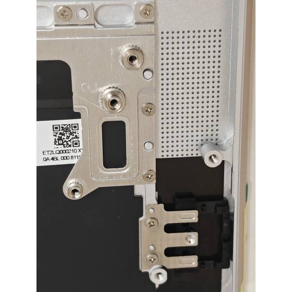 Carcasa superioara cu tastatura palmrest Laptop, Lenovo, Yoga Slim 7 ProX 14IAH7 Type 82TK, 5CB1J30300, AM2GQ000900, ET2LQ000210, argintie, layout US