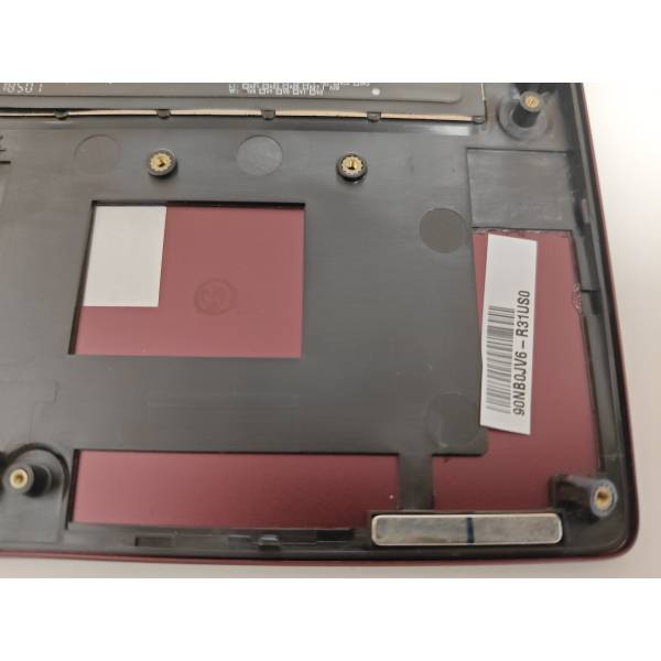 Carcasa superioara cu tastatura palmrest Laptop, Asus, ZenBook 13 UX333F, UX333FA, UX333FN, 90NB0JV6-R31US0, 90NB0JV6-R31UI0, 13NB0JV0P14011, 13N1-6AA0W01, UX333FA-3R, iluminata, rosie purpuliu, layout US