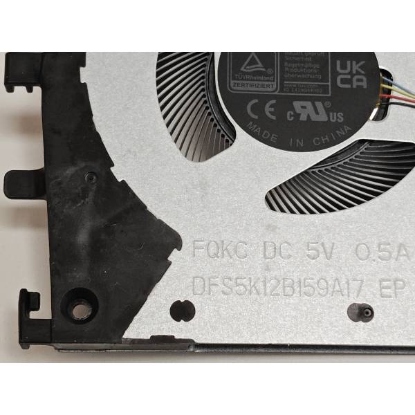 Cooler Laptop 2-in-1, Lenovo, Yoga 14IML9 Type 83DJ, 5F10S14101, DFS5K12B159A17-FQKC, HQ2330045E000, SF10R66613, 5V, 0.5A