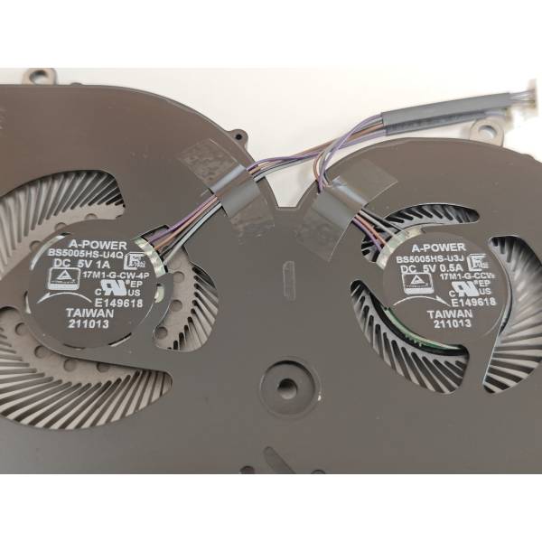 Cooler placa video Laptop, MSI, GS66, Stealth 11UG, 11UE, 11UH, 11UMT, 11UKT, MS-16V4, 16V4-G-CW, 16V4-G-CCW, BS5005HS-U4Q, BS5005HS-U3J, 5V, 1A, GPU