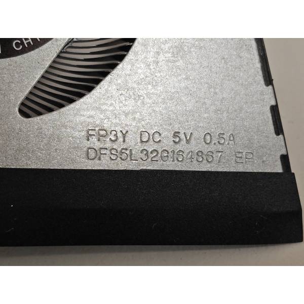 Cooler placa video Laptop Gaming, Asus, ROG Zephyrus GA402R, GA402RJ, GA402RK, 13NR09U0AP1001, DFS5L32G164867-FP3Y, 6033B0117401, 5V, 0.5A, GPU