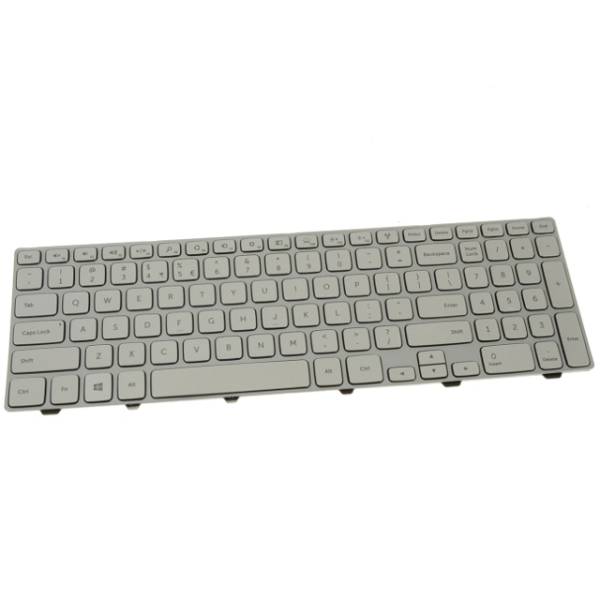 Tastatura Laptop, Dell, Inspiron 15 7537, P36F, P36F001, 87YTJ, 087YTJ, iluminata, argintie, layout US