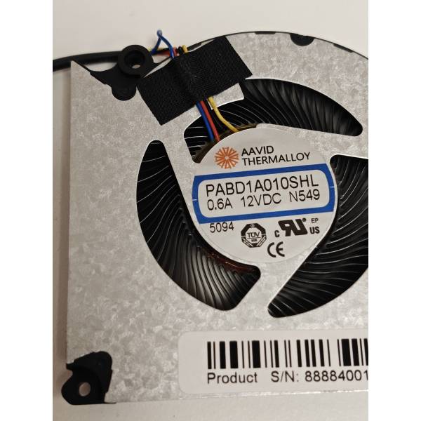 Cooler placa video Laptop Gaming, MSI, Crosshair 16 HX D14VGG, D14VGKG, D14VFG, D14VFKG, D14VEG, D14VEKG, MS-15P2, PABD1A010SHL-N549, 12V, 0.6A, GPU