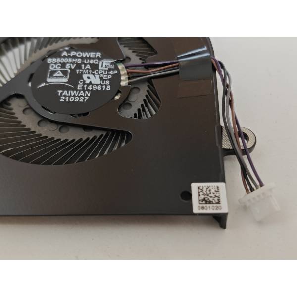Cooler procesor Laptop Gaming, MSI, Creator 17 B11UH, B11UG, B11UE, MS-17M1, BS5005HS-U4Q, 17M1-CPU-4P, 0801020, 5V, 1A, CPU
