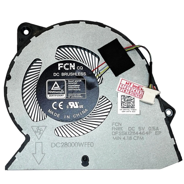 Cooler Laptop, Dell, Inspiron 15 3525, P112F, P112F006, RFF51, 0RFF51, DFS5K12114464P-FNRK, DC28000WFF0, UMA, 5V, 0.5A