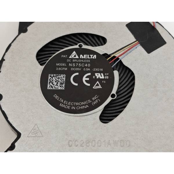 Cooler Laptop, Dell, Inspiron 15 3525, P112F, P112F006, RFF51, 0RFF51, DFS5K12114464P-FNRK, DC28000WFF0, UMA, 5V, 0.5A