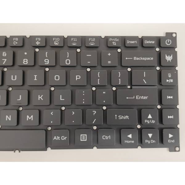Tastatura Laptop Gaming, Acer, Predator Triton 300SE PT314-51S, N20C8, iluminata, RGB Per Key, neagra, layout US