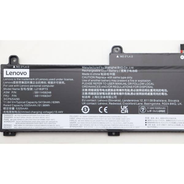 Baterie Laptop, Lenovo, ThinkPad ChromeBook C14 Gen 1 Type 21C9, 21CA, 5B11H56347, 3ICP6/54/90, L21B3P73, 11.64V, 5325mAh, 63Wh