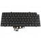 Tastatura Laptop, Dell, Pro 14 PC14255, P193G, P193G003, RW20C, 0RW20C, iluminata, gri inchis, layout US