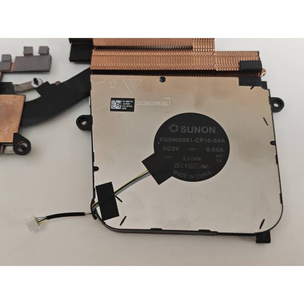 Cooler Laptop, Dell, Precision 3480, P165G, P165G002, FGR9R, 0FGR9R, 8073V, 08073V, EG50050S1-CP10-S9A, DC2800183SL, AT90Z0020C0, UMA, 5V, 0.50A