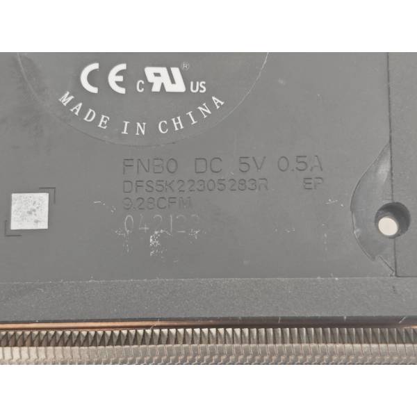 Cooler cu radiator Laptop, Dell, Precision 3571, P104F, P104F007, XRXMP, 0XRXMP, DFS5K22305283R-FNB0, EG75070S1-C591-S9A, 460.0PX01.0001, discret, 5V, 0.5A
