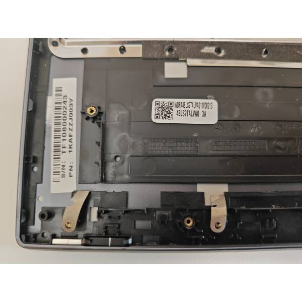 Carcasa superioara cu tastatura palmrest Laptop, Lenovo, IdeaPad Yoga Slim 7-15ITL05 Type 82AC, 5CB1B10126, 4BLS2TALVA0 3A, FALS2020010, iluminata, gri inchis, layout US