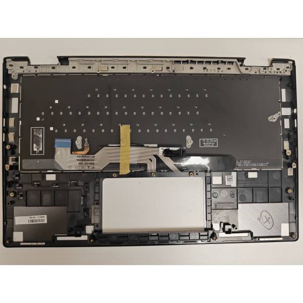 Carcasa superioara cu tastatura palmrest Laptop 2-in-1, Asus, Flip 13 Q326F, Q326FA, 90NB0JC1-R31US0, 13N1-68A0711, UX362FA-2G, iluminata, neagra, layout US