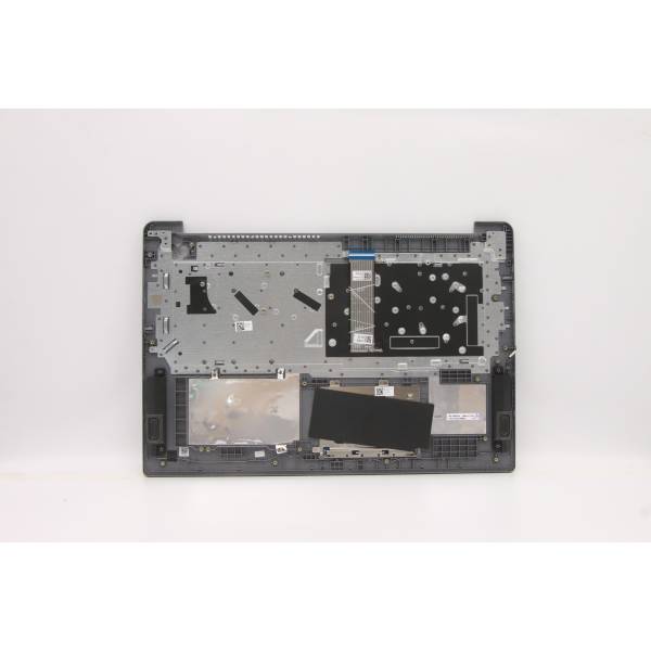 Carcasa superioara cu tastatura palmrest Laptop, Lenovo, V17 G2 ITL Type 82NX, 5CB1B96603, AP21N000500, AM21N000500, fingerprint, Artic Grey, layout UK