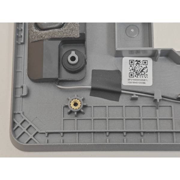 Carcasa superioara cu tastatura palmrest Laptop, Lenovo, V17 G2 ITL Type 82NX, 5CB1B96603, AP21N000500, AM21N000500, fingerprint, Artic Grey, layout UK