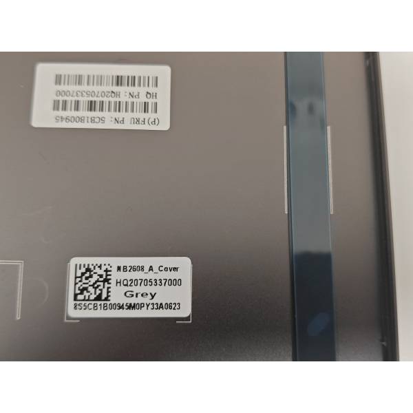 Capac Display Laptop, Lenovo, IdeaPad Yoga Slim 7-13ITL05 Type 82CU, 5CB1B00945, HQ20705337000, NB2608, gri inchis